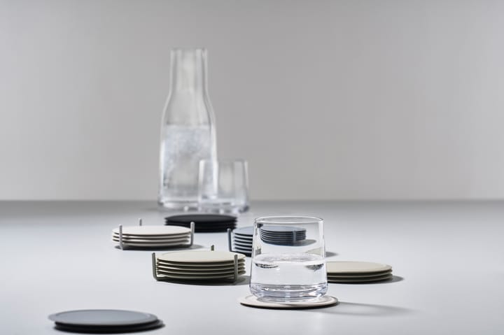 6 Posavasos con soporte Singles, Warm grey Zone Denmark