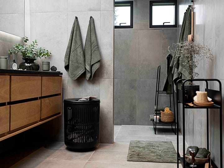 Alfombrilla de baño Tiles 50x80 cm - Olive green - Zone Denmark