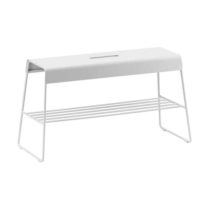 Banco para exteriores A-bench con estante de 45 cm - Soft Grey - Zone Denmark