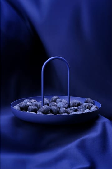 Bandeja con asa Singles Ø20 cm - Indigo Blue - Zone Denmark