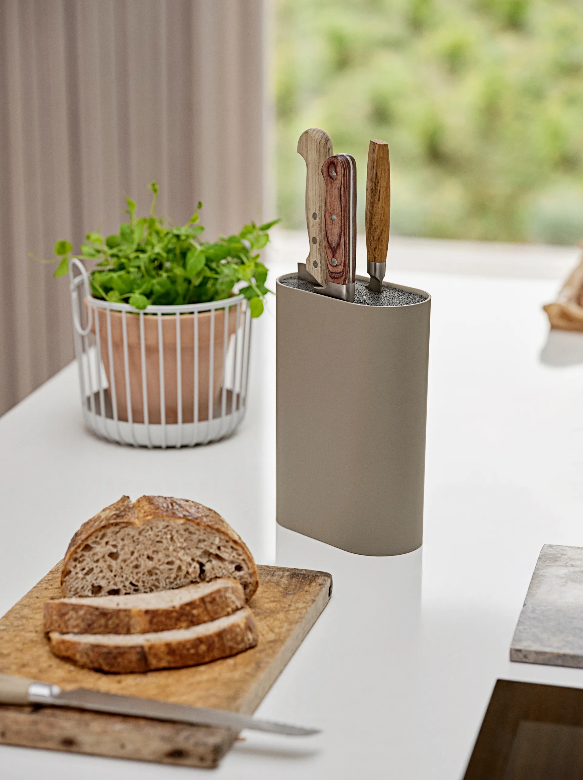 Bloque de cuchillos Singles 24 cm, Taupe Zone Denmark