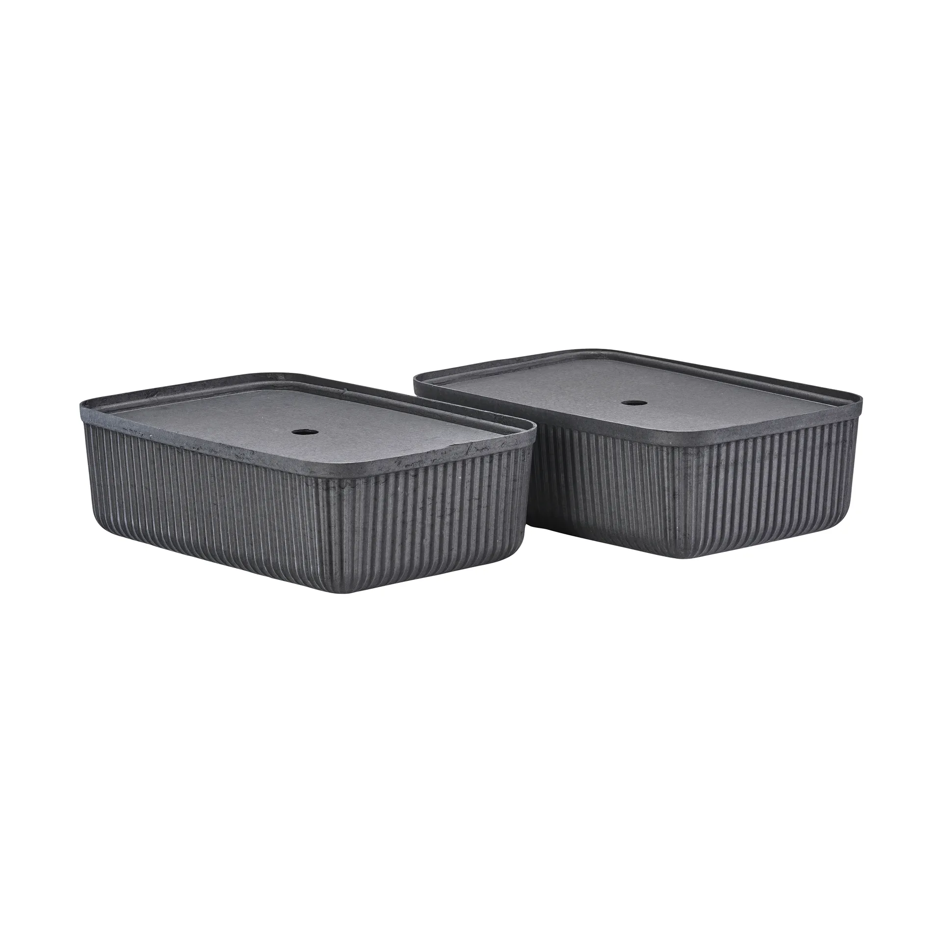 Cajas de almacenamiento Pulp 32x48 cm 2-pack, Black Zone Denmark