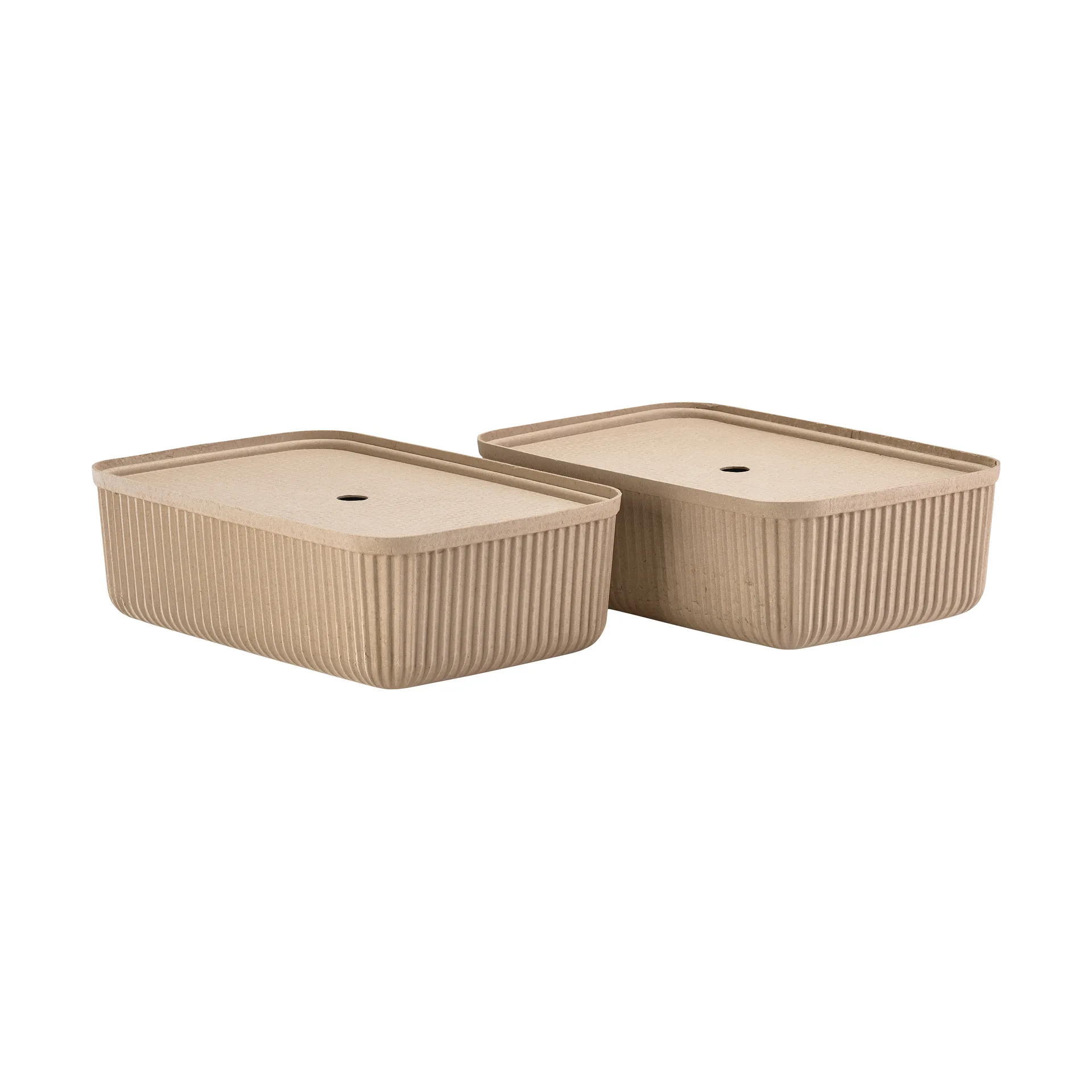 Cajas de almacenamiento Pulp 32x48 cm 2-pack, Natural Brown Zone Denmark