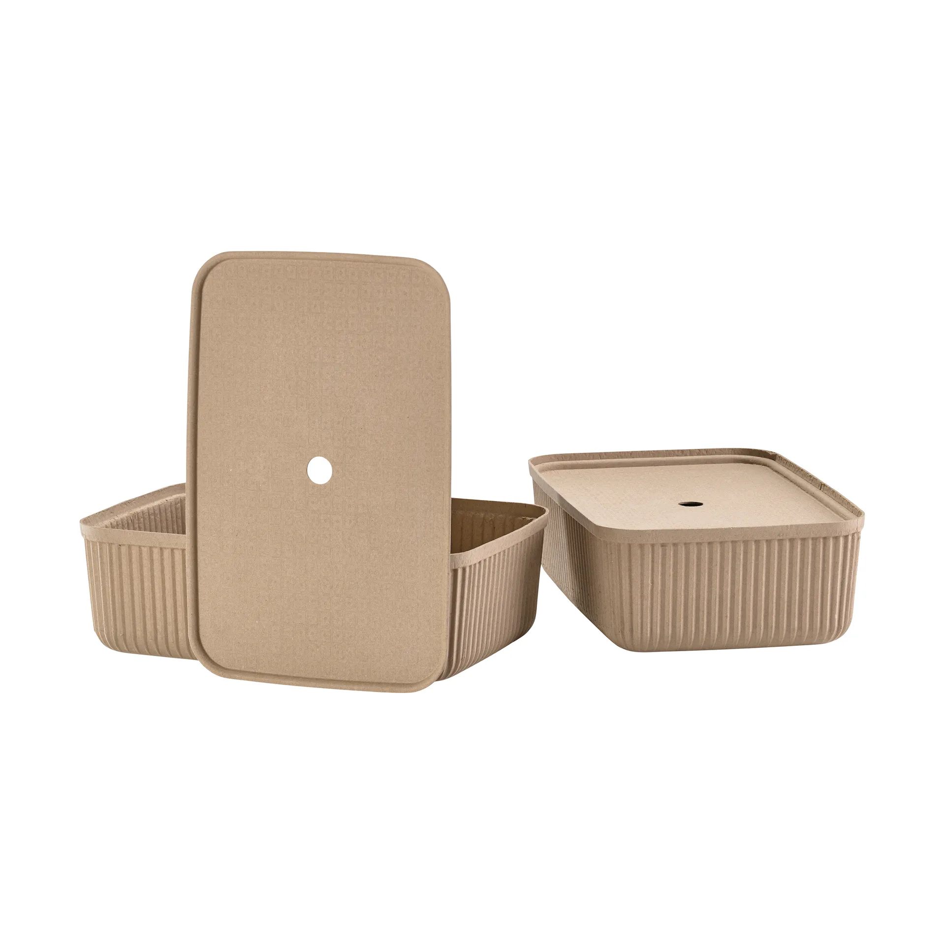Cajas de almacenamiento Pulp 32x48 cm 2-pack, Natural Brown Zone Denmark