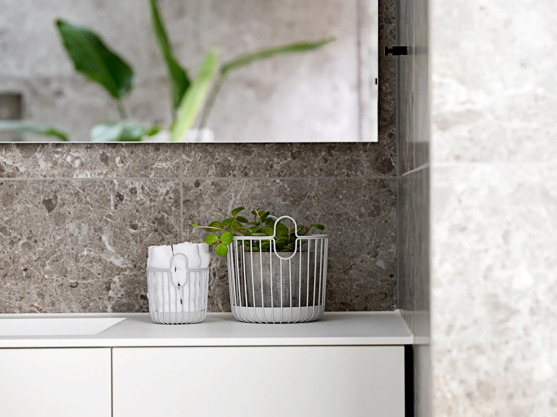 Cesta Inu 20x20 cm, Soft grey Zone Denmark