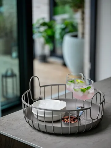 Cesta Inu Ø38x18 cm - Taupe - Zone Denmark