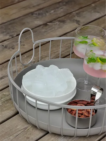 Cesta Inu Ø38x18 cm - Taupe - Zone Denmark