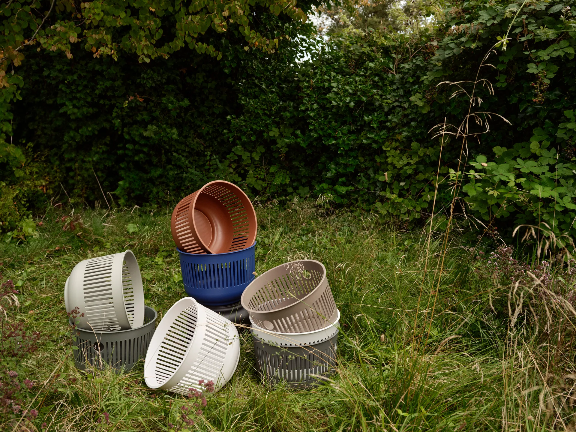 Cesto para la ropa Ume Ø40x29 cm, Grey Zone Denmark