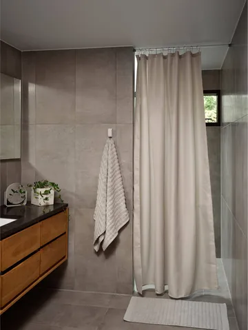 Cortina de ducha Lux - Soft grey, 180x200 cm - Zone Denmark