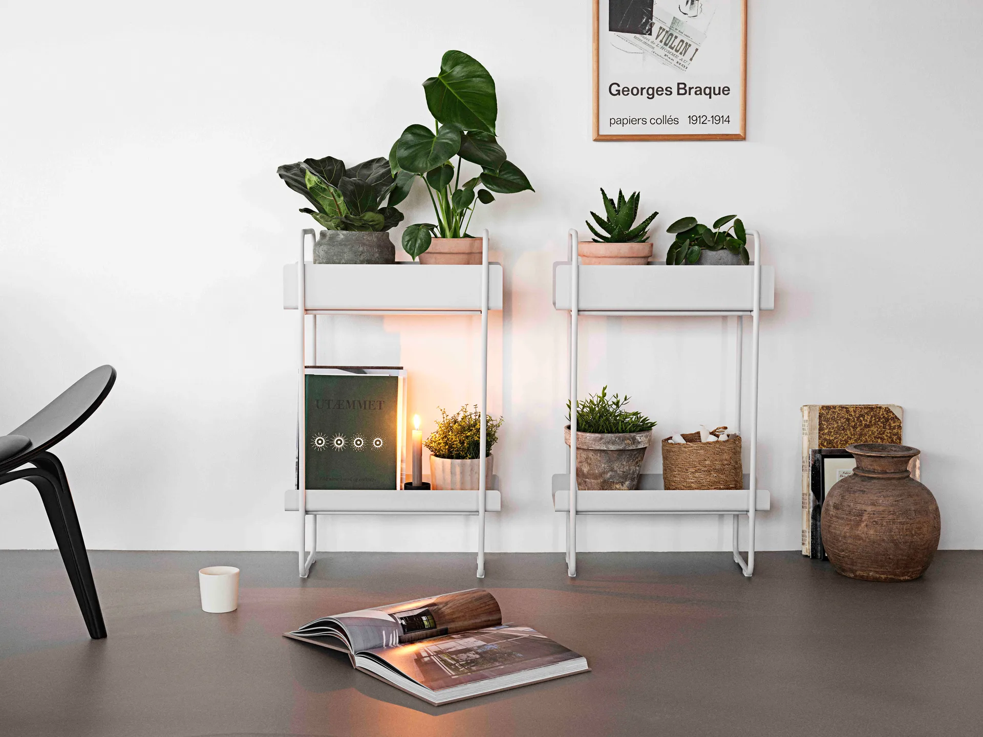 Mesa consola A-Console Table 48x24,2x77,7 cm, Soft grey Zone Denmark