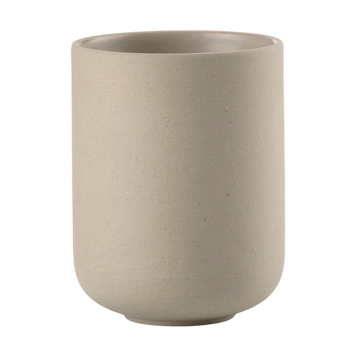 Portacepillos Sensu Ø7,4x9,5 cm - Taupe - Zone Denmark