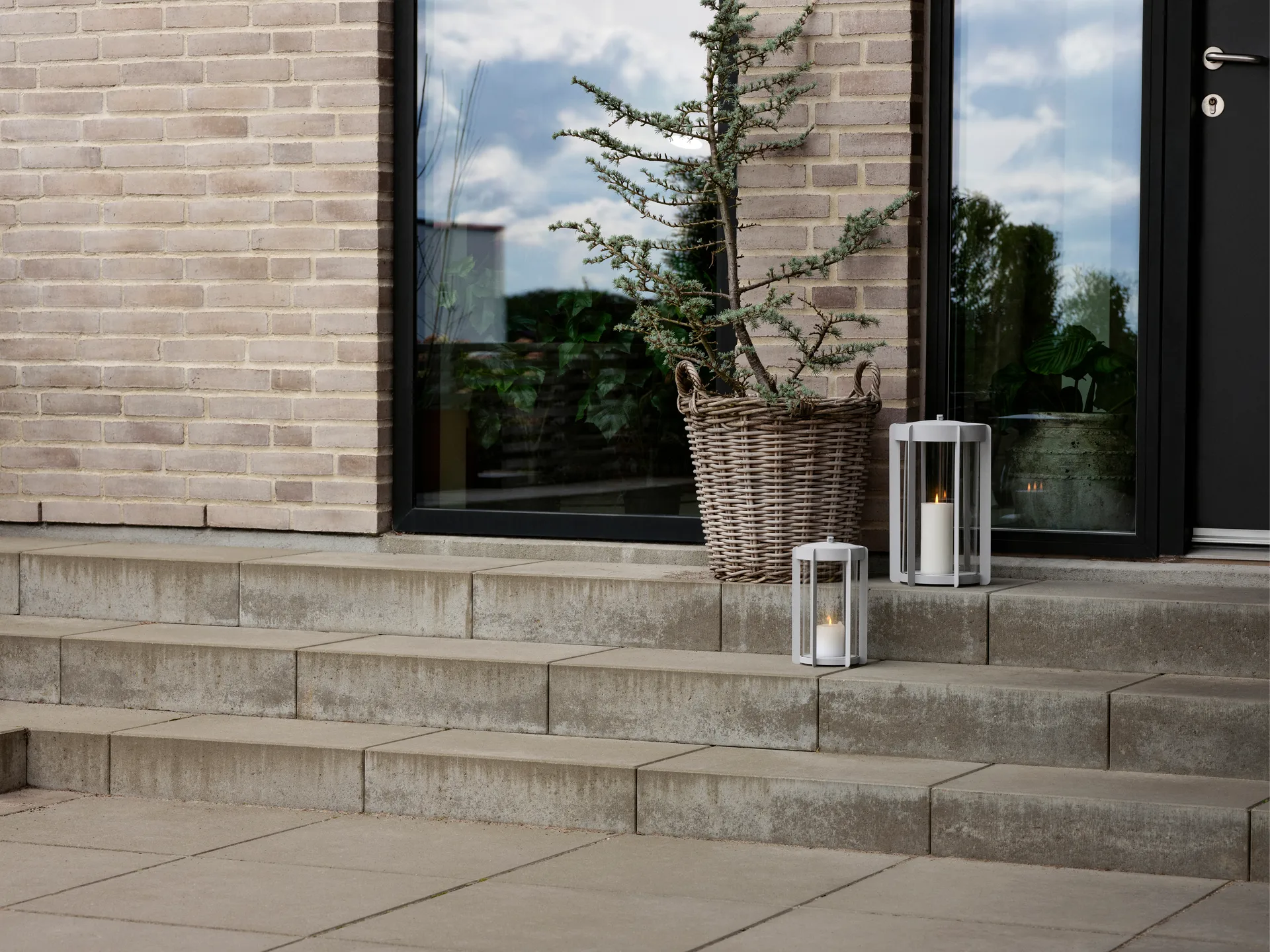 Portavelas Firefly Lanterna 35 cm, Soft Grey Zone Denmark