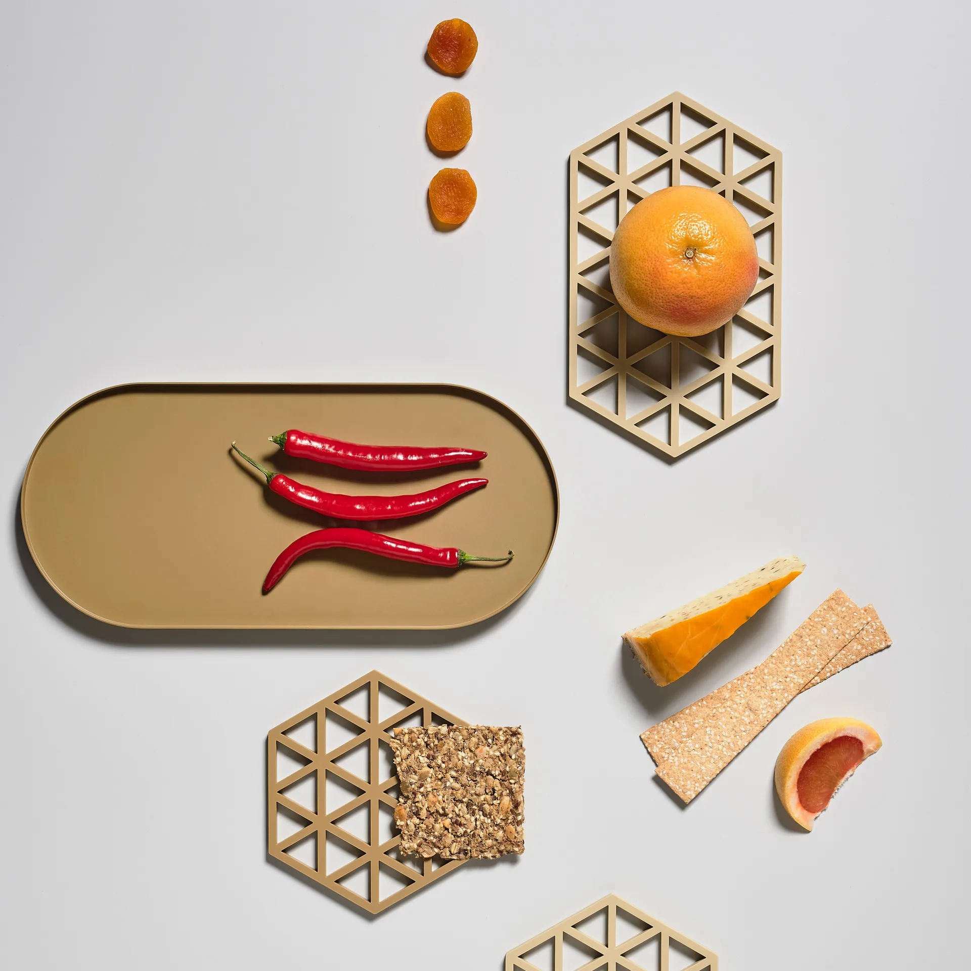 Salvamanteles Triangles 14x24 cm, Warm sand Zone Denmark