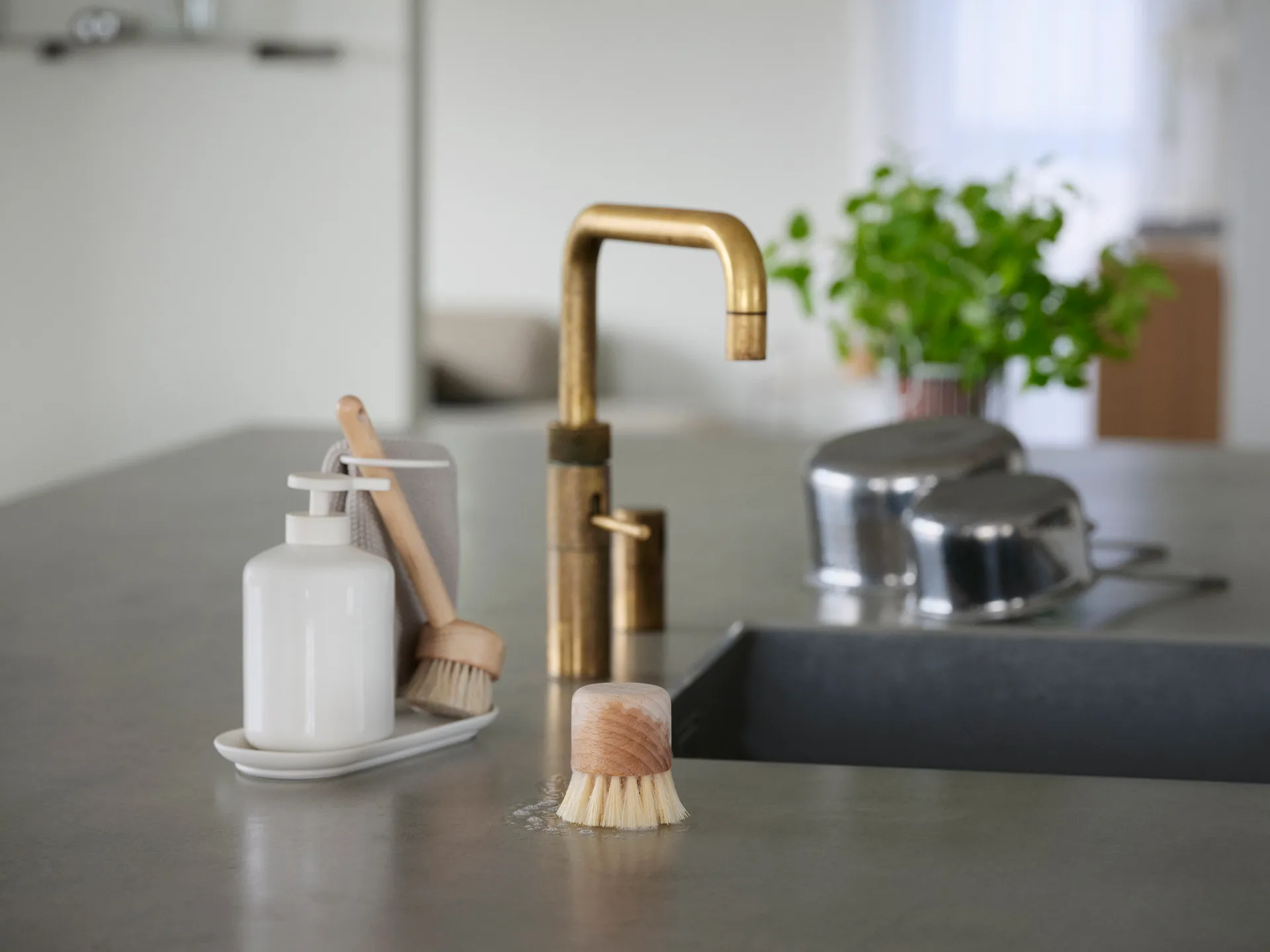 Set organizador para el fregadero Inu 4 piezas, Offwhite Zone Denmark