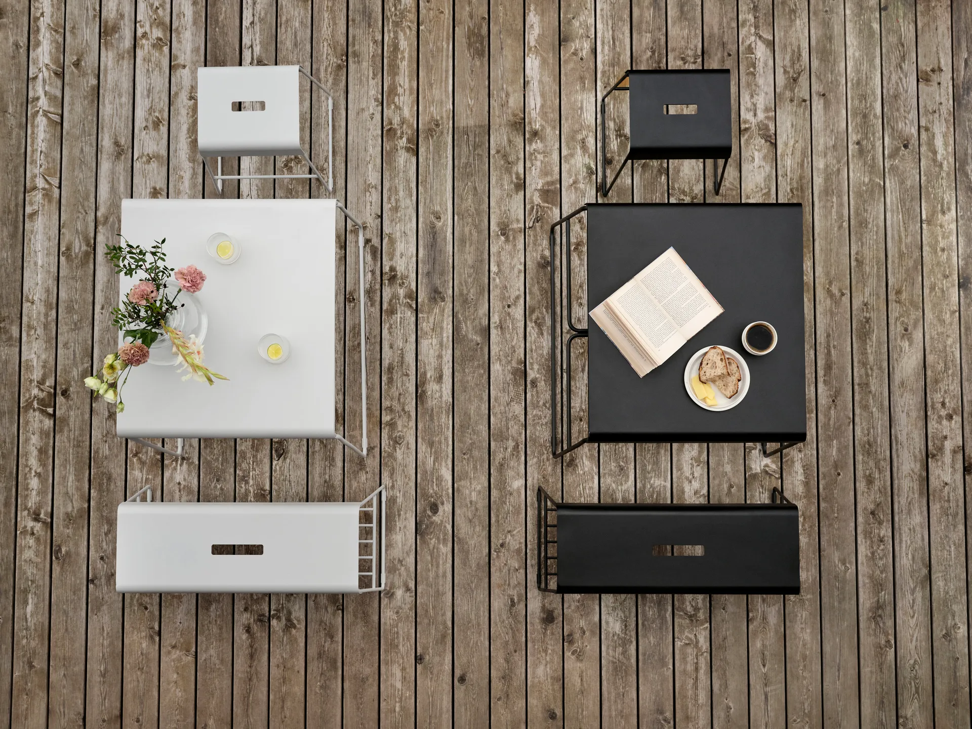 Taburete A-stool outdoor 45 cm, Soft Grey Zone Denmark