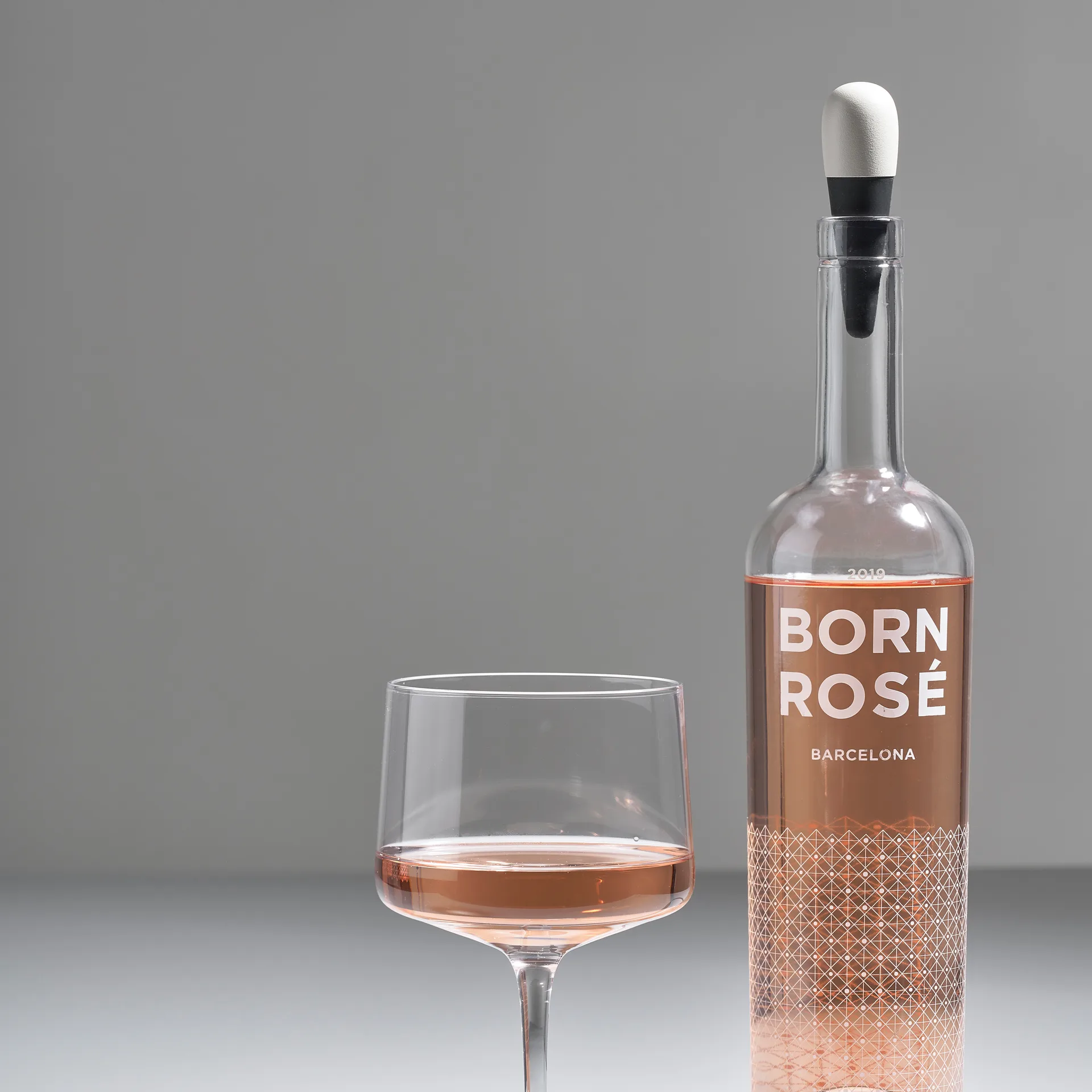 Tapón para vino Rocks 2,5x8,5 cm, Warm grey Zone Denmark