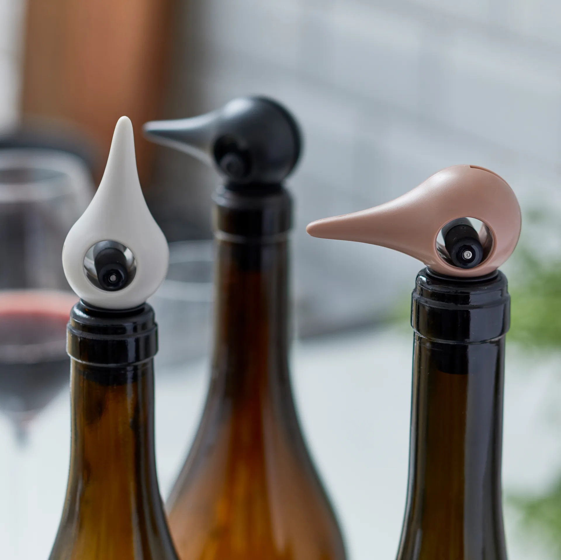 Tapón para vino Rocks 3,2x6,4 cm, Warm grey Zone Denmark