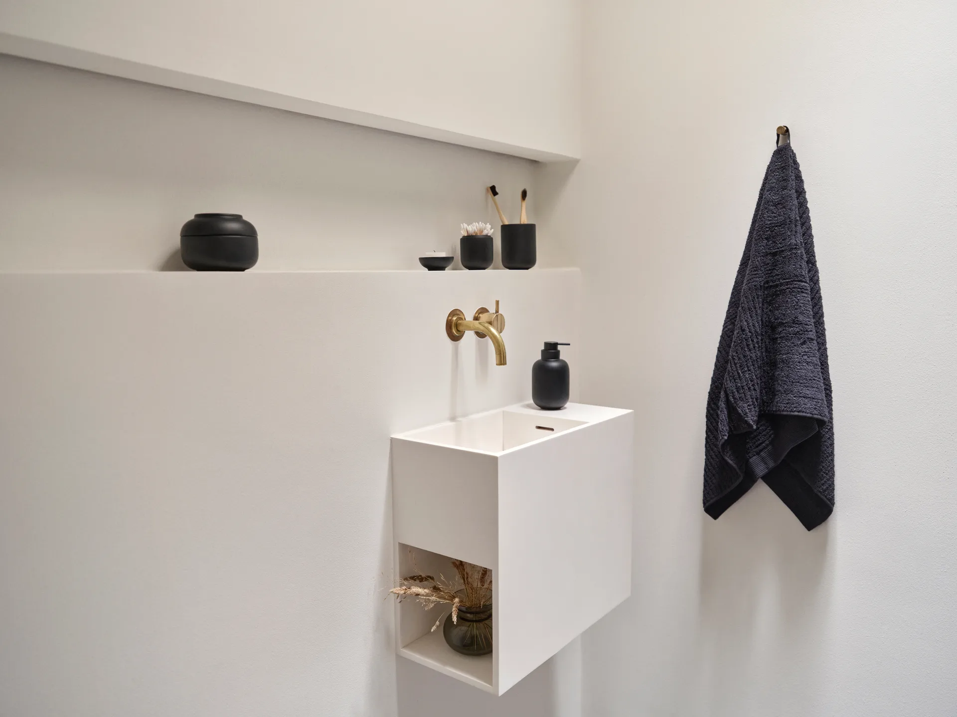 Tarro con tapa Sensu Ø6,5x9 cm, Black Zone Denmark