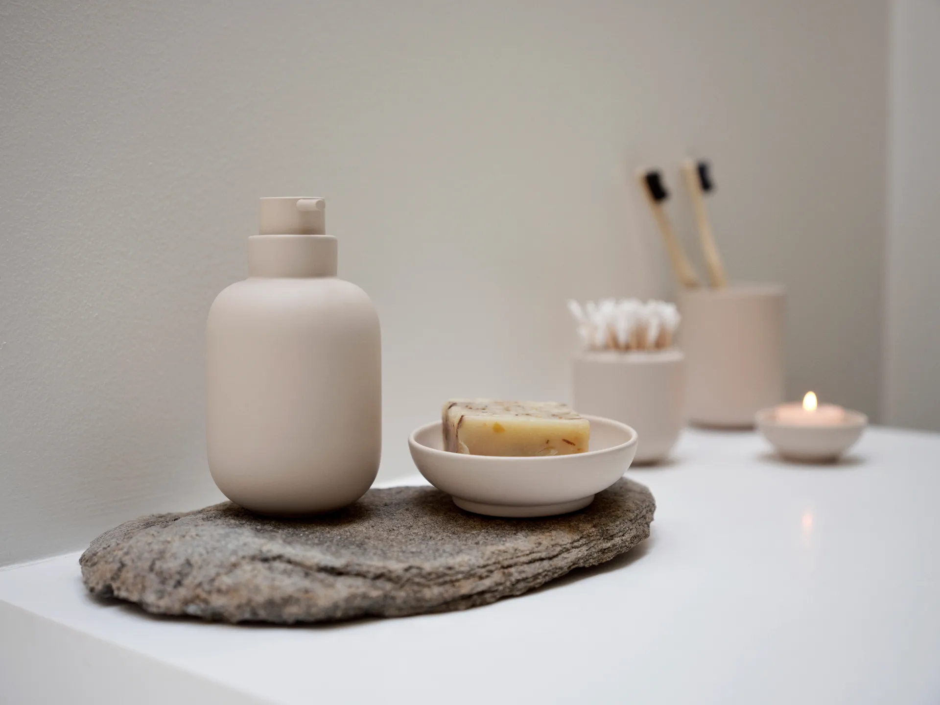 Tarro con tapa Sensu Ø6,5x9 cm, Sand Zone Denmark