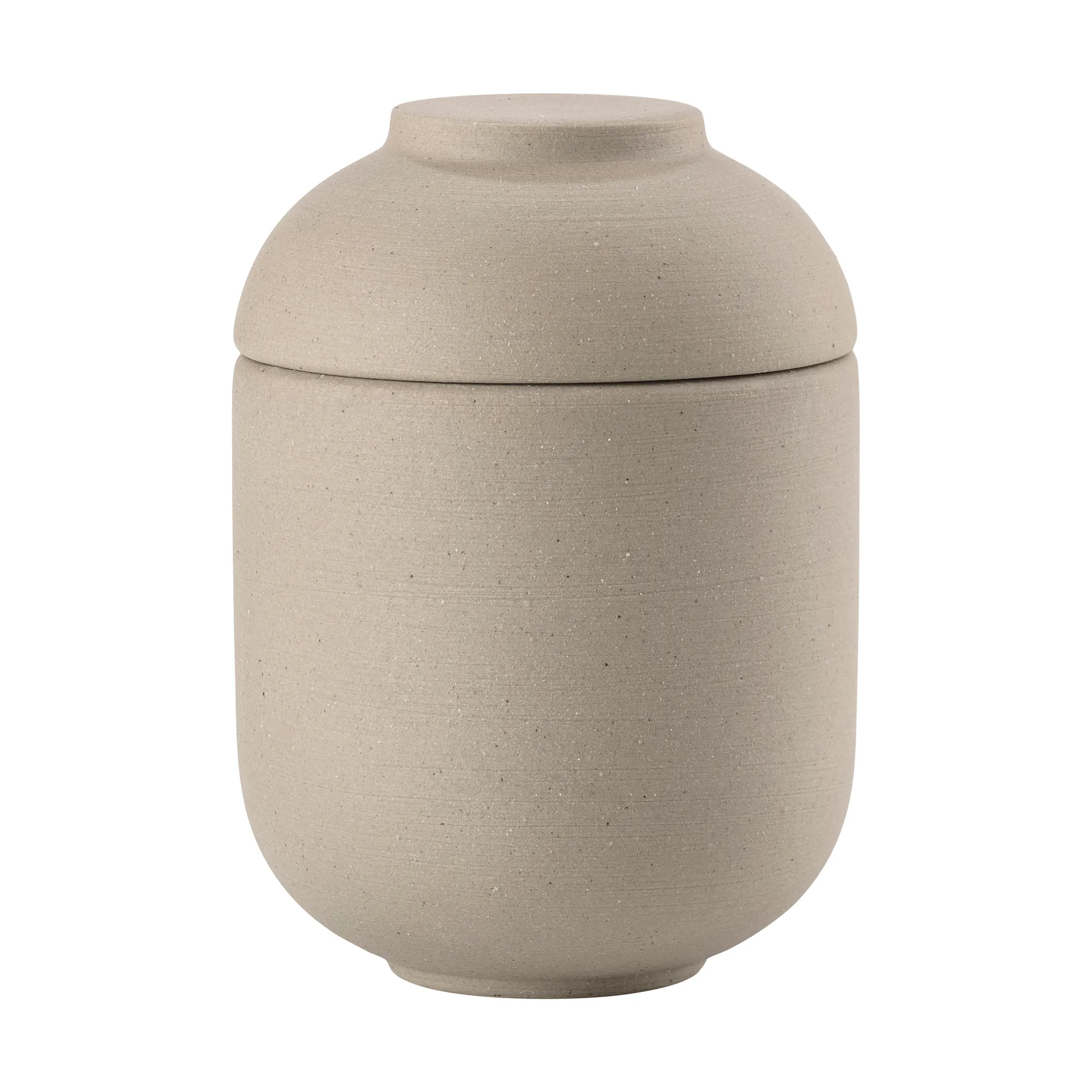 Tarro con tapa Sensu Ø6,5x9 cm, Taupe Zone Denmark