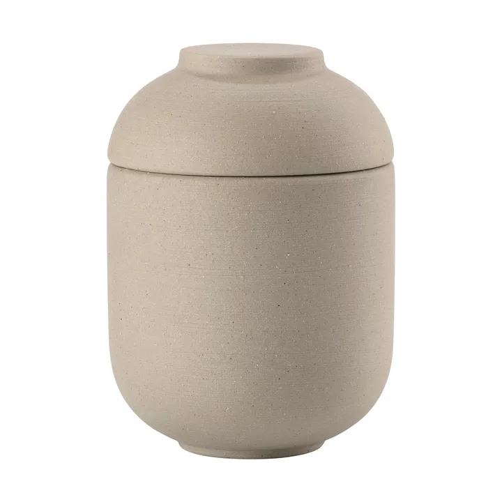 Tarro con tapa Sensu Ø6,5x9 cm - Taupe - Zone Denmark