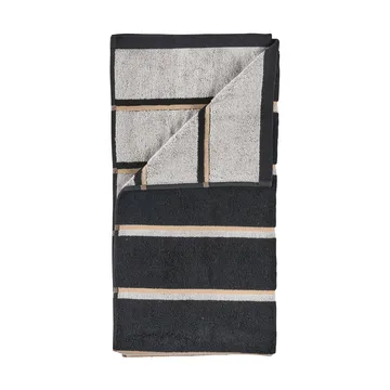 Toalla Sauna - Black-soft grey-camel, 50x100 cm - Zone Denmark