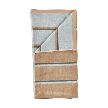 Toalla Sauna - Camel-ice blue-olive green, 70x140 cm - Zone Denmark