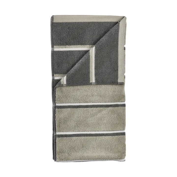 Toalla Sauna - Eucalyptus-olive green-soft grey, 70x140 cm - Zone Denmark