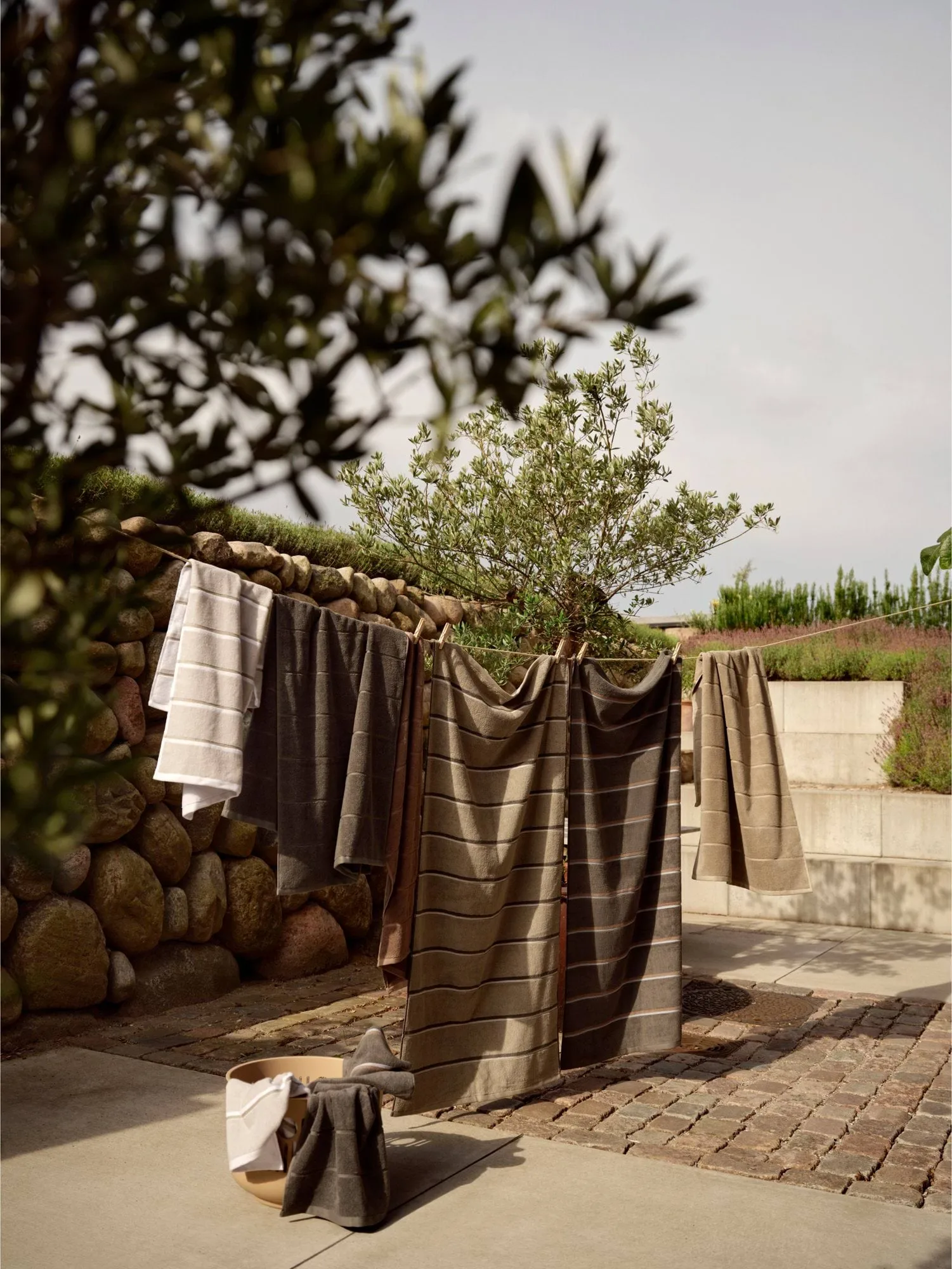 Toalla Sauna, Grey-blue fog-soft grey, 70x140 cm Zone Denmark
