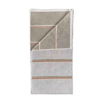 Toalla Sauna - Soft grey-eucalyptus-terracotta, 50x100 cm - Zone Denmark