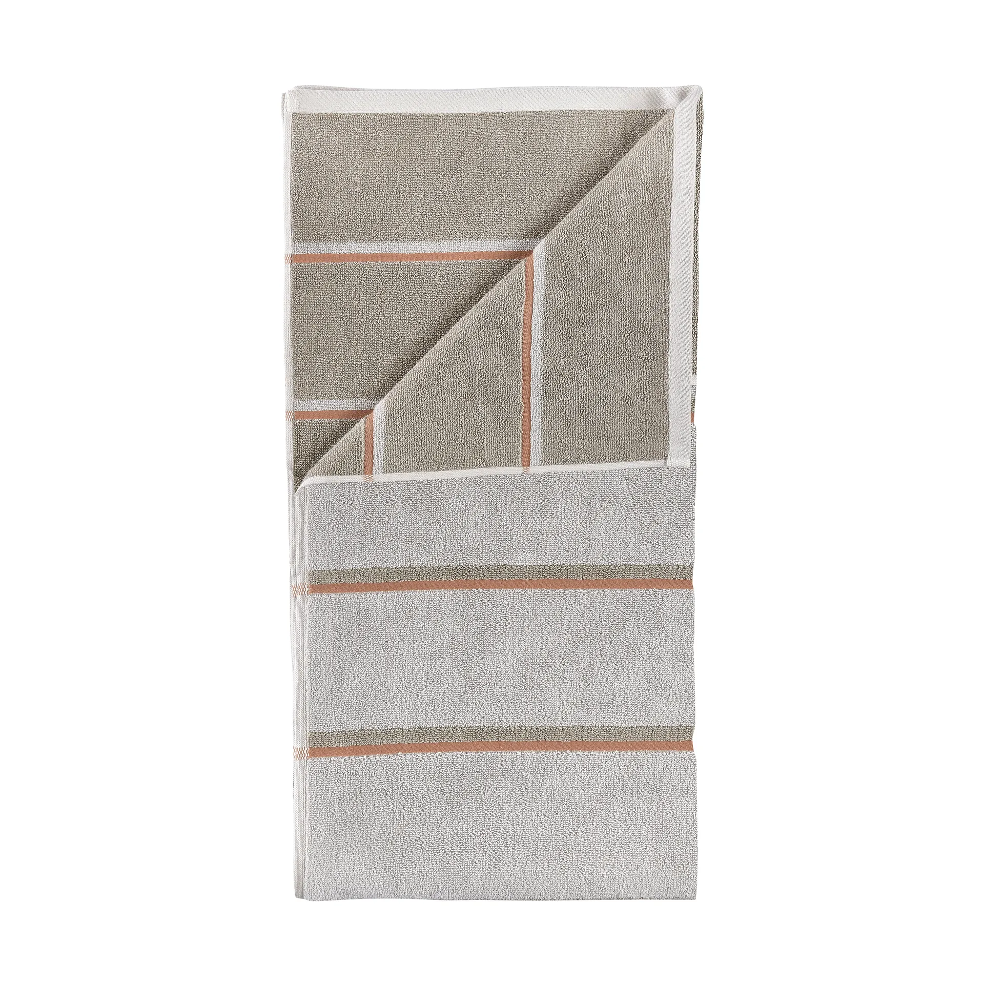Toalla Sauna, Soft grey-eucalyptus-terracotta, 70x140 cm Zone Denmark