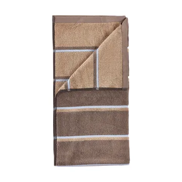 Toalla Sauna - Taupe-camel-sky blue, 50x100 cm - Zone Denmark