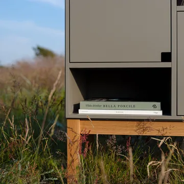 Aparador Citti 6x3 - Mole grey-base de roble lacado mate - Zweed