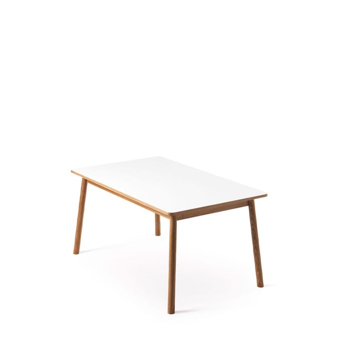 Mesa con tablero adicional Dino+, Blanco, base de roble, 2 tableros de extensión Zweed