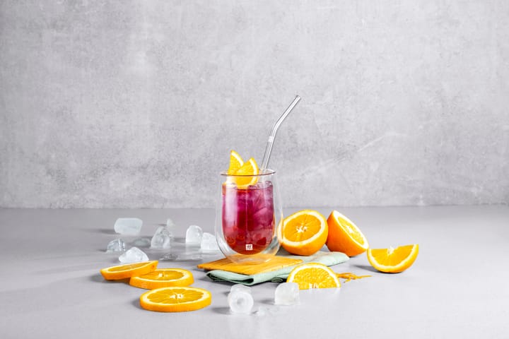 4 Pajitas dobladas Zwilling Sorrento, transparente Zwilling