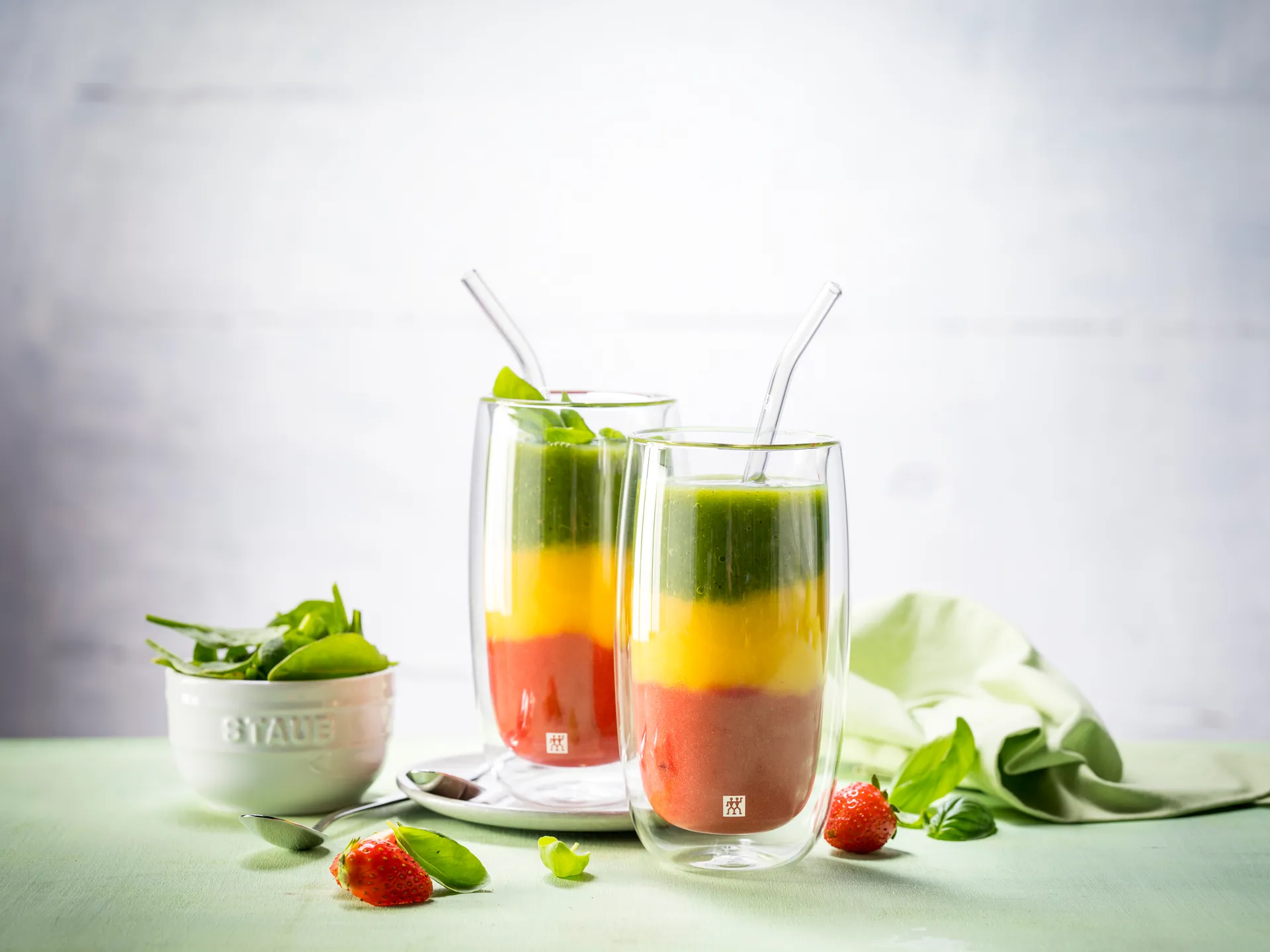 4 Pajitas dobladas Zwilling Sorrento, transparente Zwilling