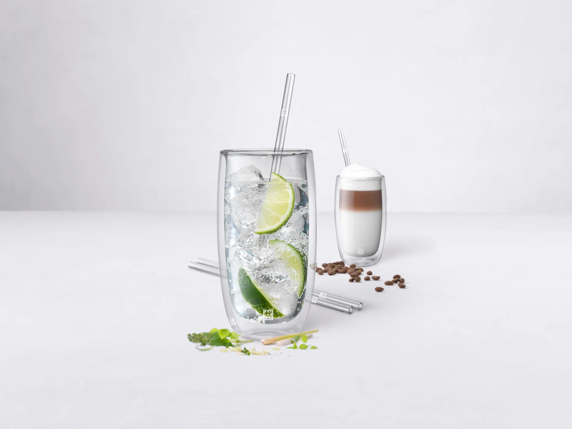 4 Pajitas Zwilling Sorrento, transparente Zwilling