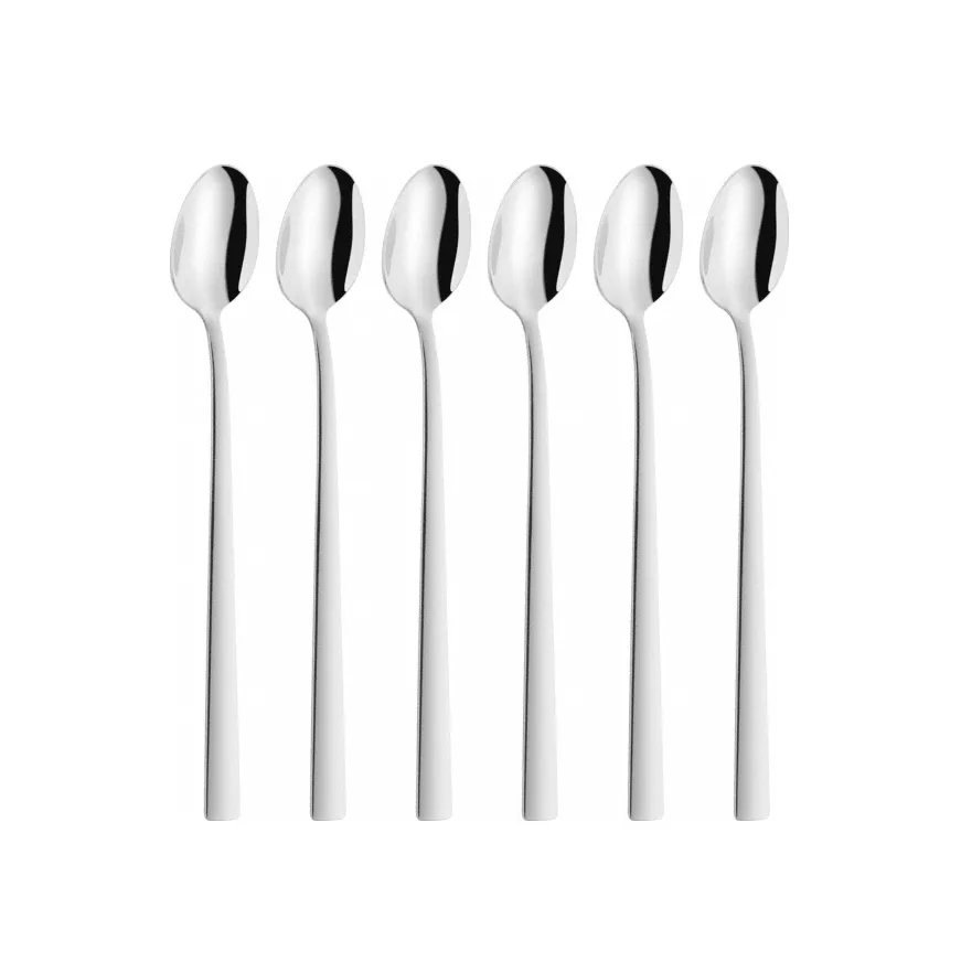 6 Cucharas alargadas para bebidas Zwilling Dinner, acero inoxidable Zwilling
