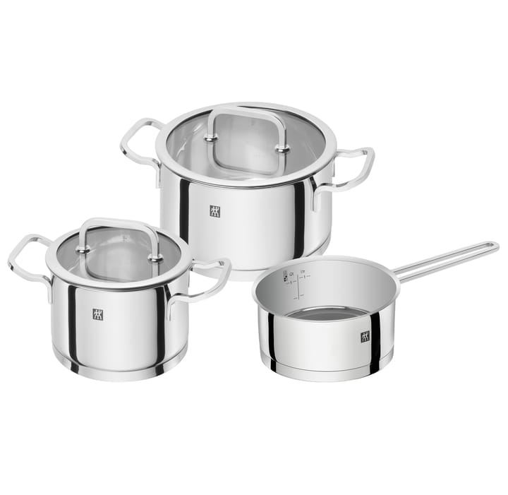 Batería de cocina Zwilling Moment S 3 piezas - acero inoxidable-negro - Zwilling