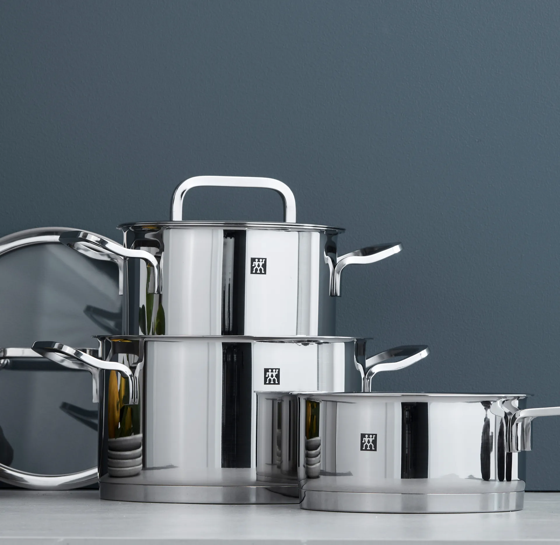 Batería de cocina Zwilling Moment S 3 piezas, acero inoxidable-negro Zwilling