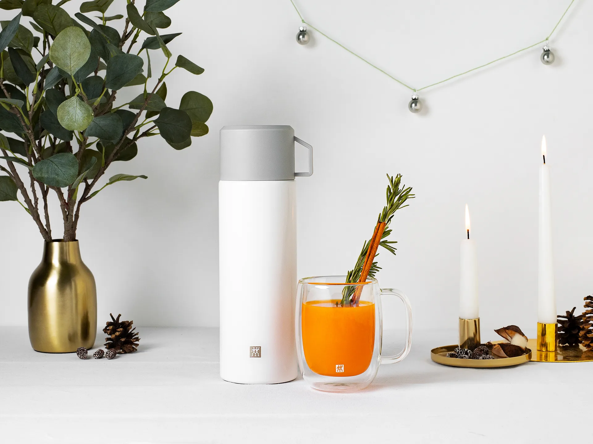 Botella termo Zwilling Thermo 1 L, Silver-blanco Zwilling