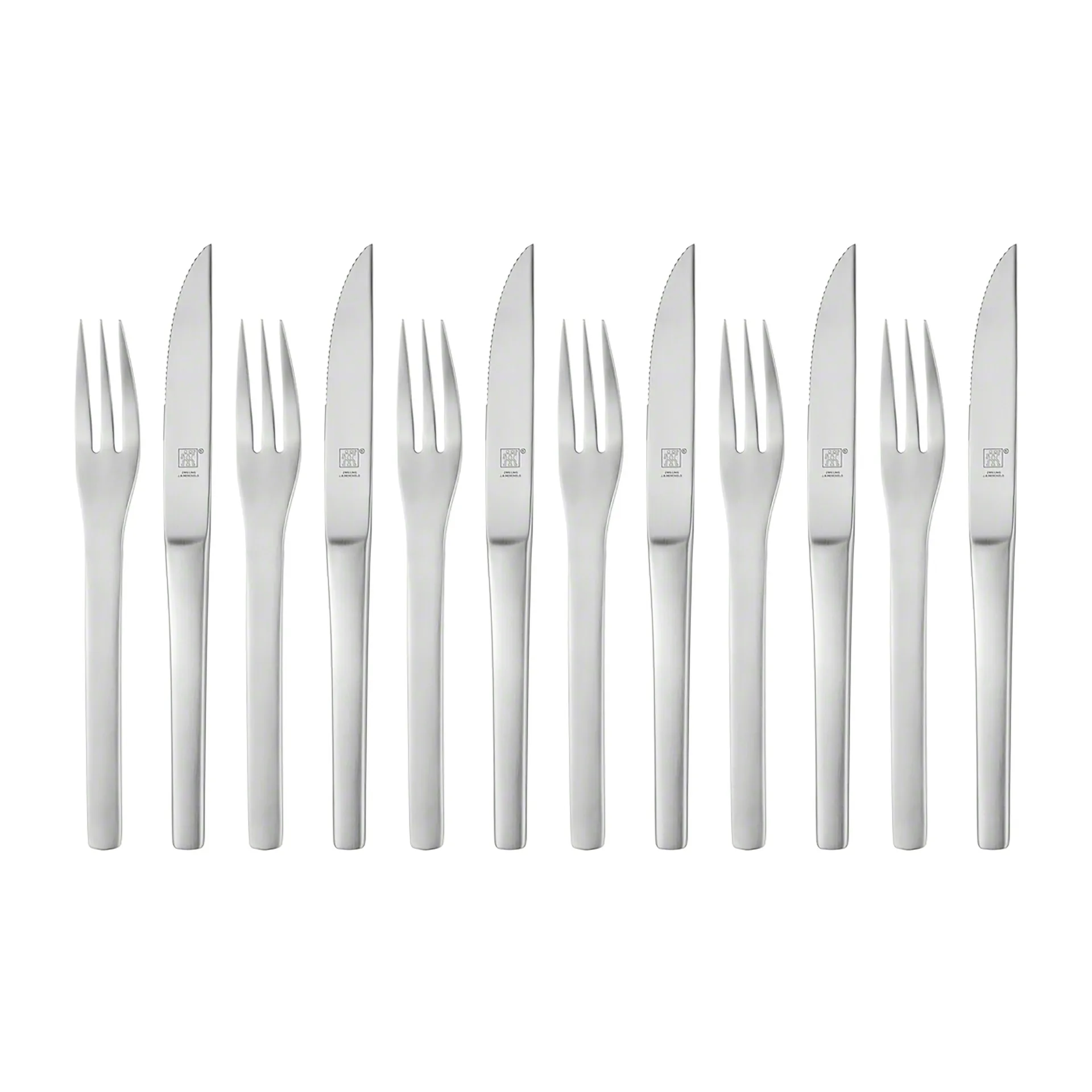 Cubiertos de carne Zwilling Melbourne 12 piezas, acero inoxidable mate Zwilling