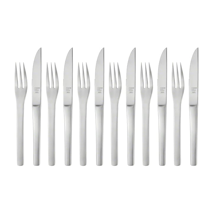 Cubiertos de carne Zwilling Melbourne 12 piezas - acero inoxidable mate - Zwilling