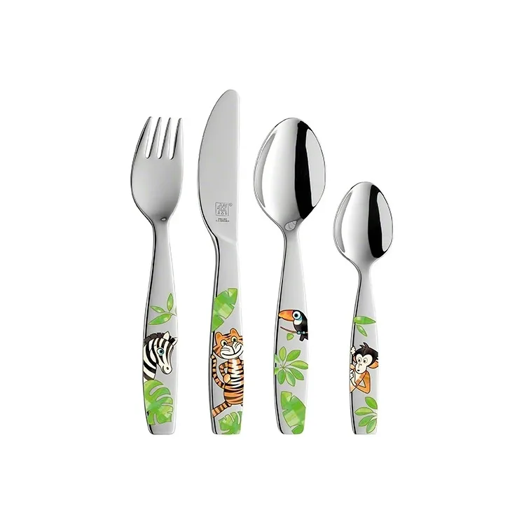 Cubiertos infantiles Zwilling Twin Kids Jungle 4 piezas, 4 piezas Zwilling