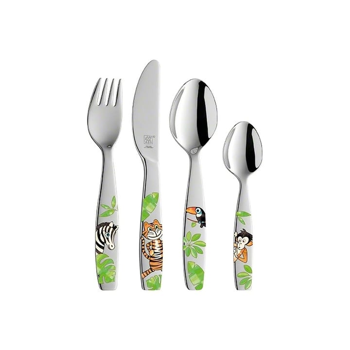 Cubiertos infantiles Zwilling Twin Kids Jungle 4 piezas, 4 piezas Zwilling