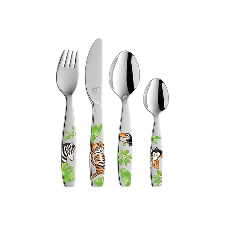 Cubiertos infantiles Zwilling Twin Kids Jungle 4 piezas - 4 piezas - Zwilling