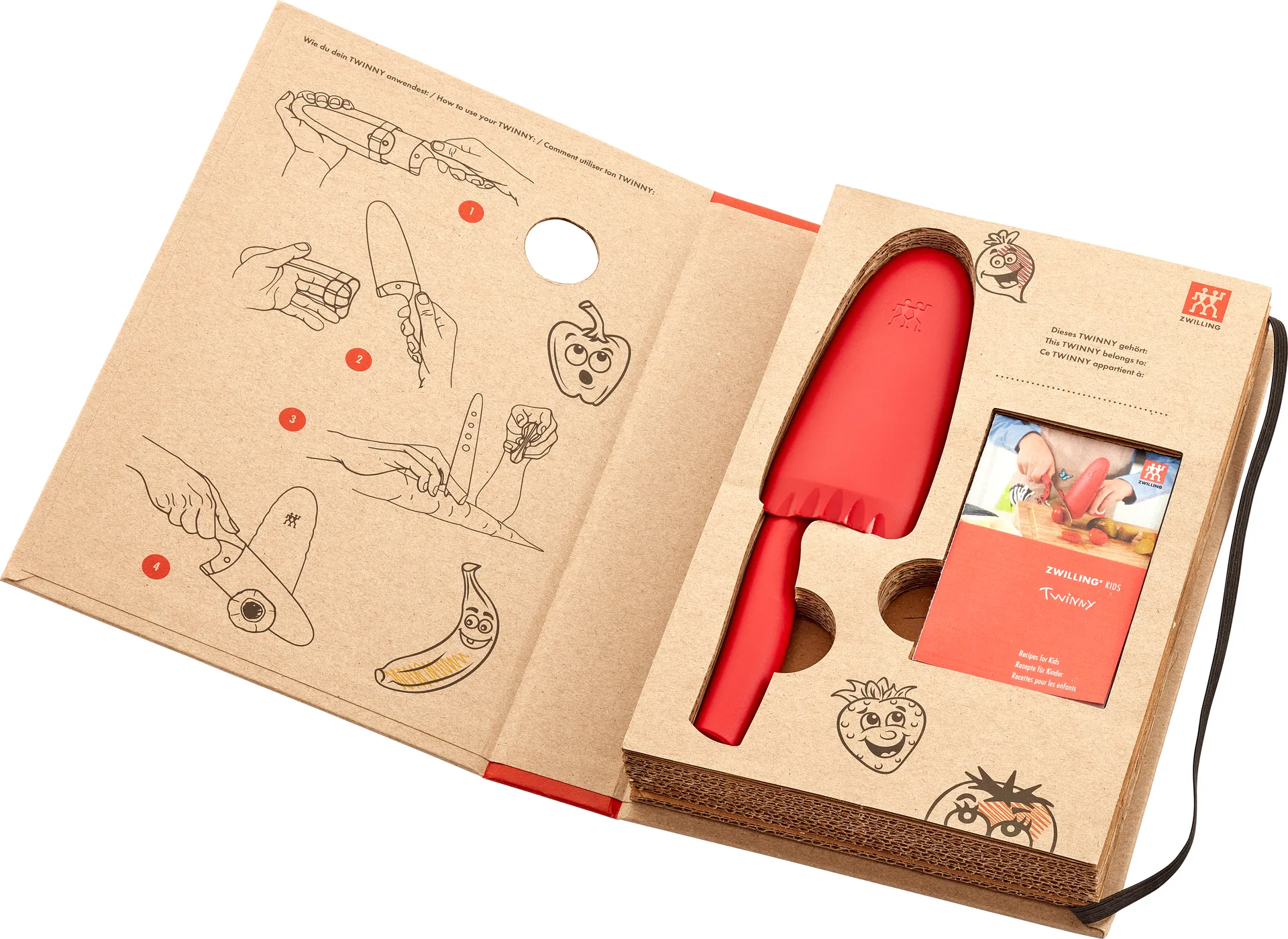 Cuchillo de chef Twinny 10 cm, rojo Zwilling