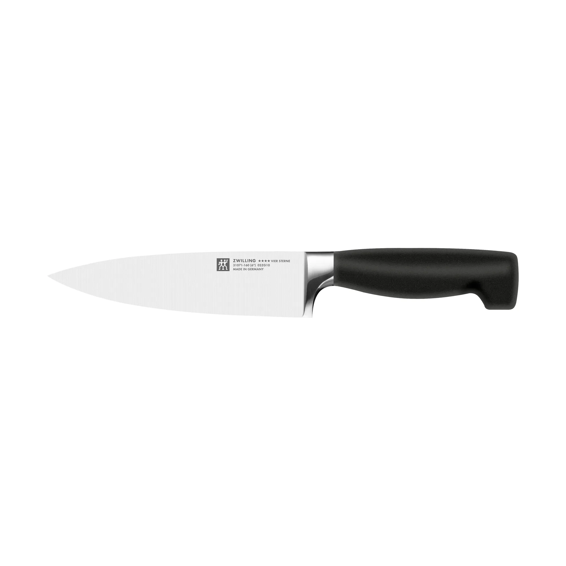 Cuchillo de chef Zwilling Four star 16 cm, Negro-acero inoxidable Zwilling