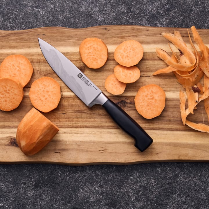 Cuchillo de chef Zwilling Four star 16 cm, Negro-acero inoxidable Zwilling