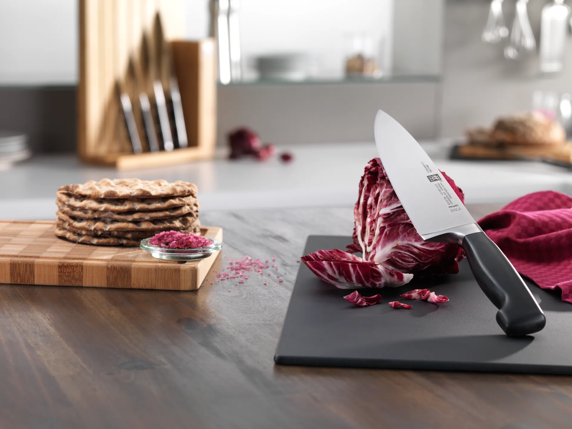 Cuchillo de chef Zwilling Four star 20 cm, Negro-acero inoxidable Zwilling